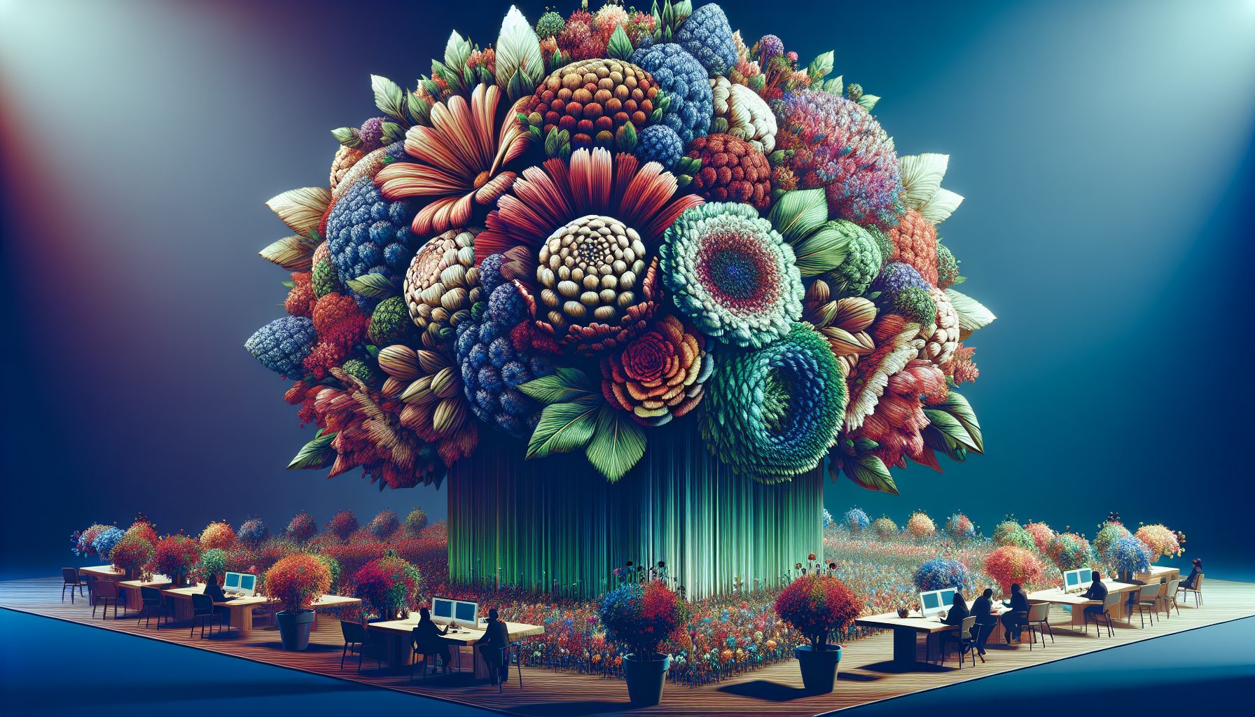 Как я дошел до идеи сохранить фактуры гигантский букет