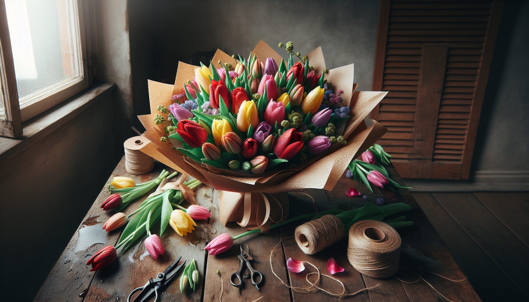 Немного флористики: как сохранить форму букета