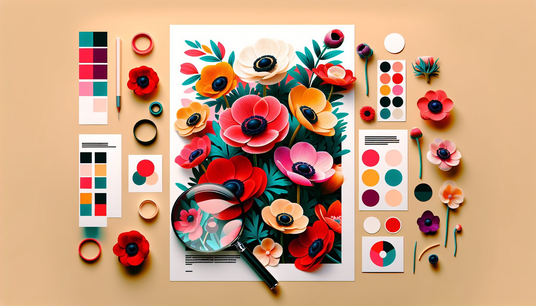 Как подобрать реквизит анемоны для афиши с акцентом на упаковку