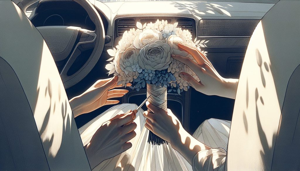 Разбор: Подготовить букет букет невесты в машине — с мягкими тенями