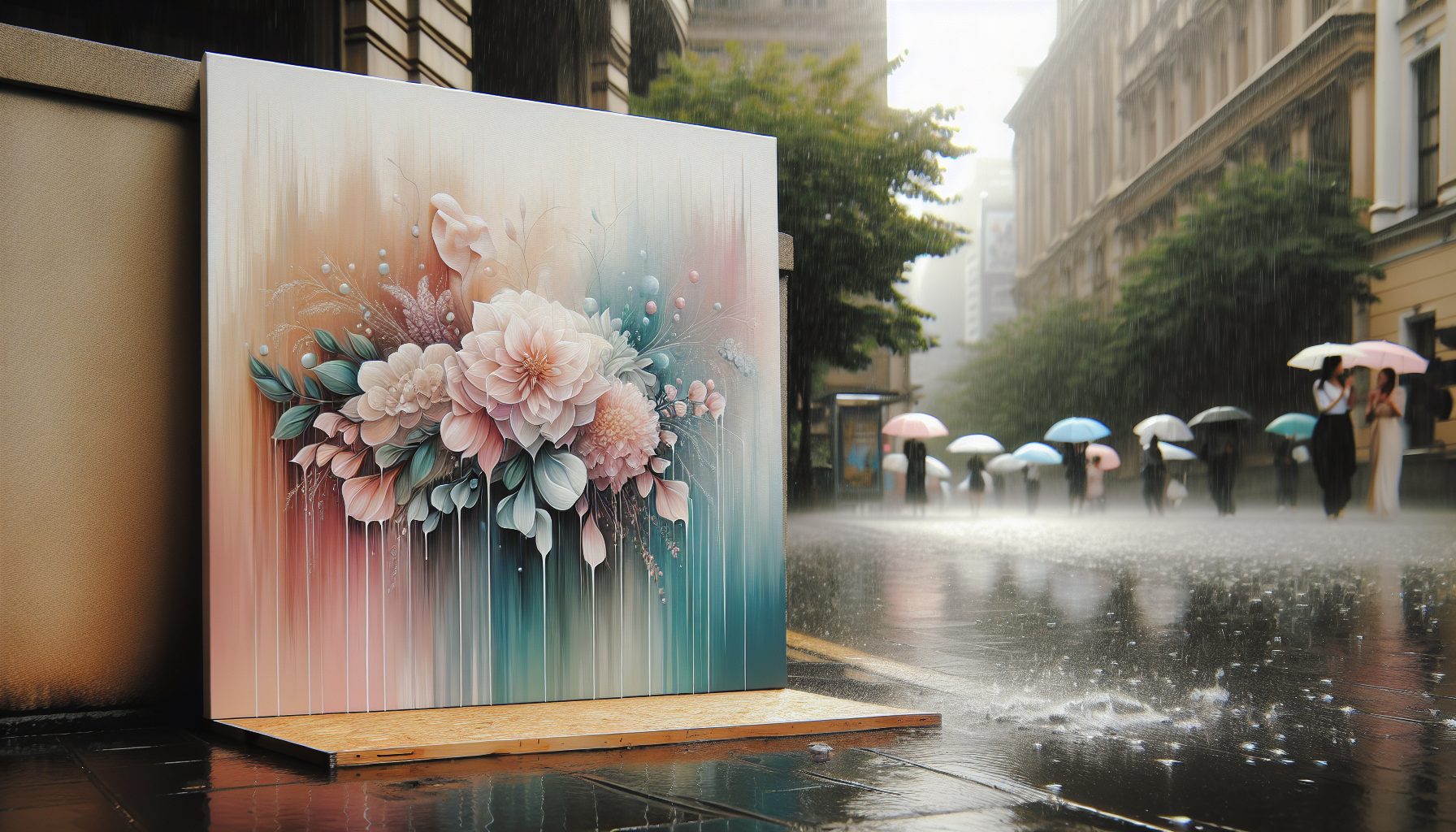 Когда пастель и дождь встречаются на одной площадке