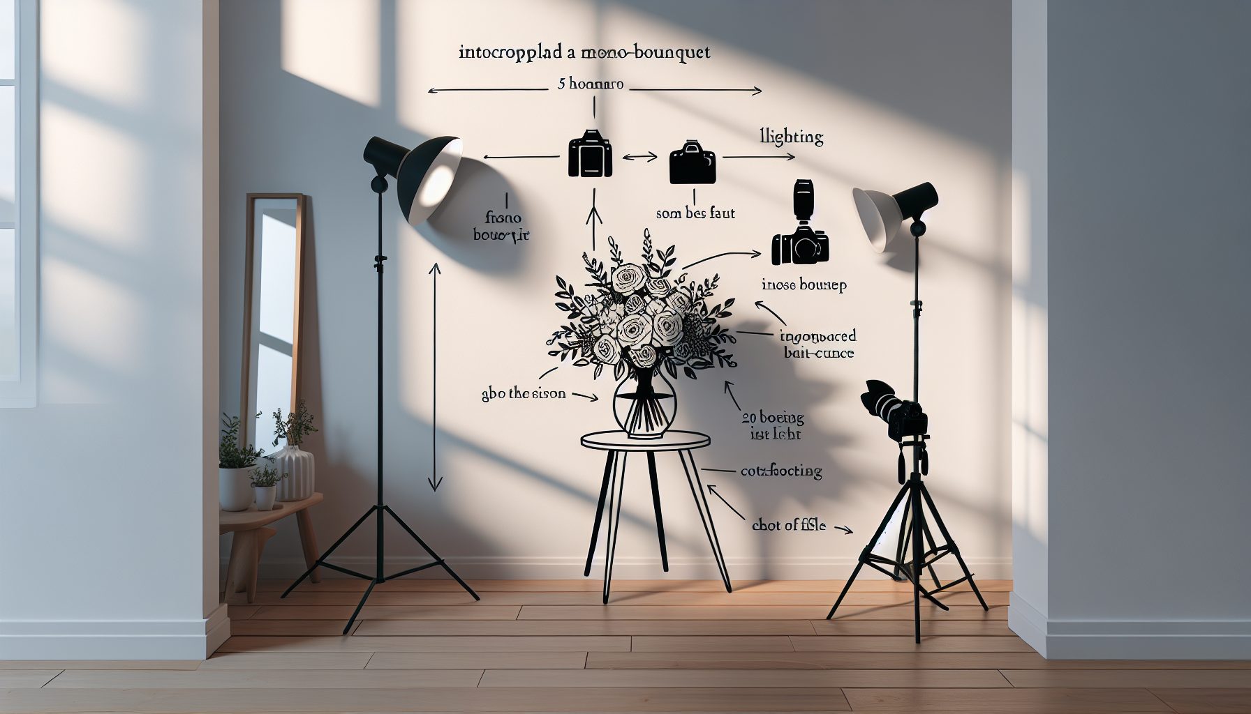 Простая схема света для съёмки у окна