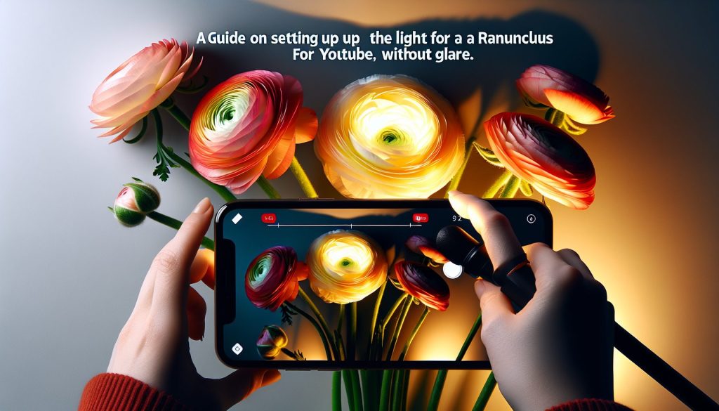 Гайд настроить свет ранункулюсы — для обложки YouTube, без бликов