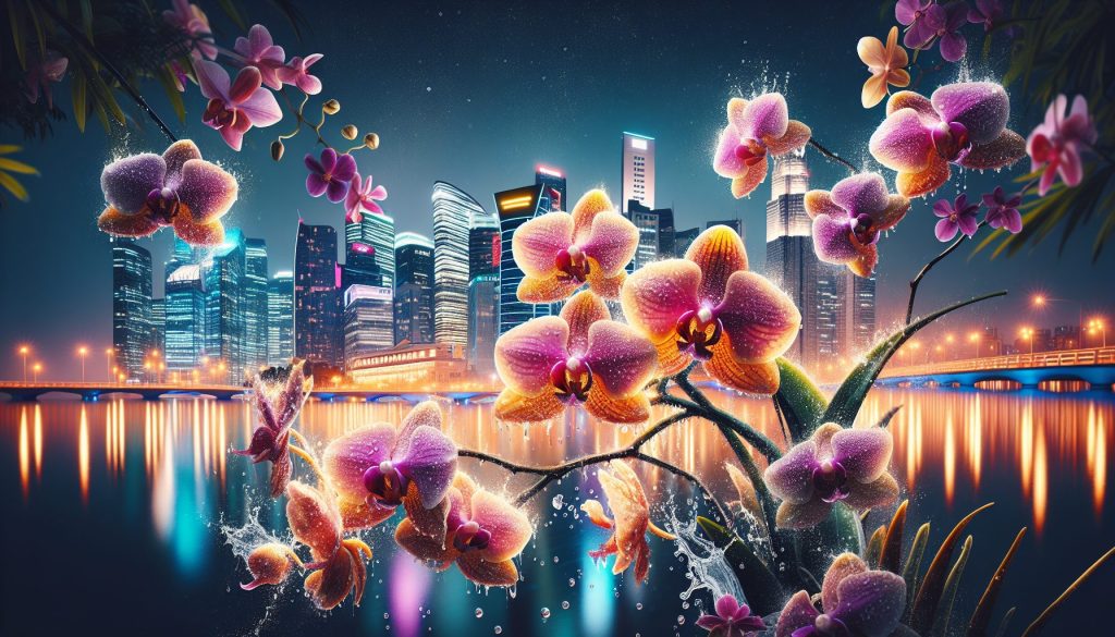 Чек-лист: Снять серию орхидеи ночью в городе — с брызгами воды