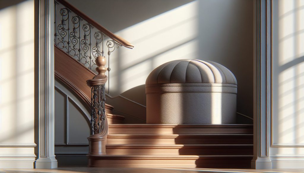 План создать объем шляпную коробку на лестнице с мягкими тенями