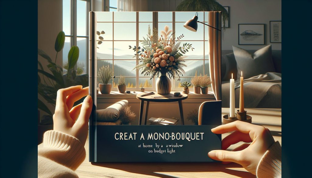 Быстрый старт сделать бэкстейдж моно-букет дома у окна на бюджетный свет