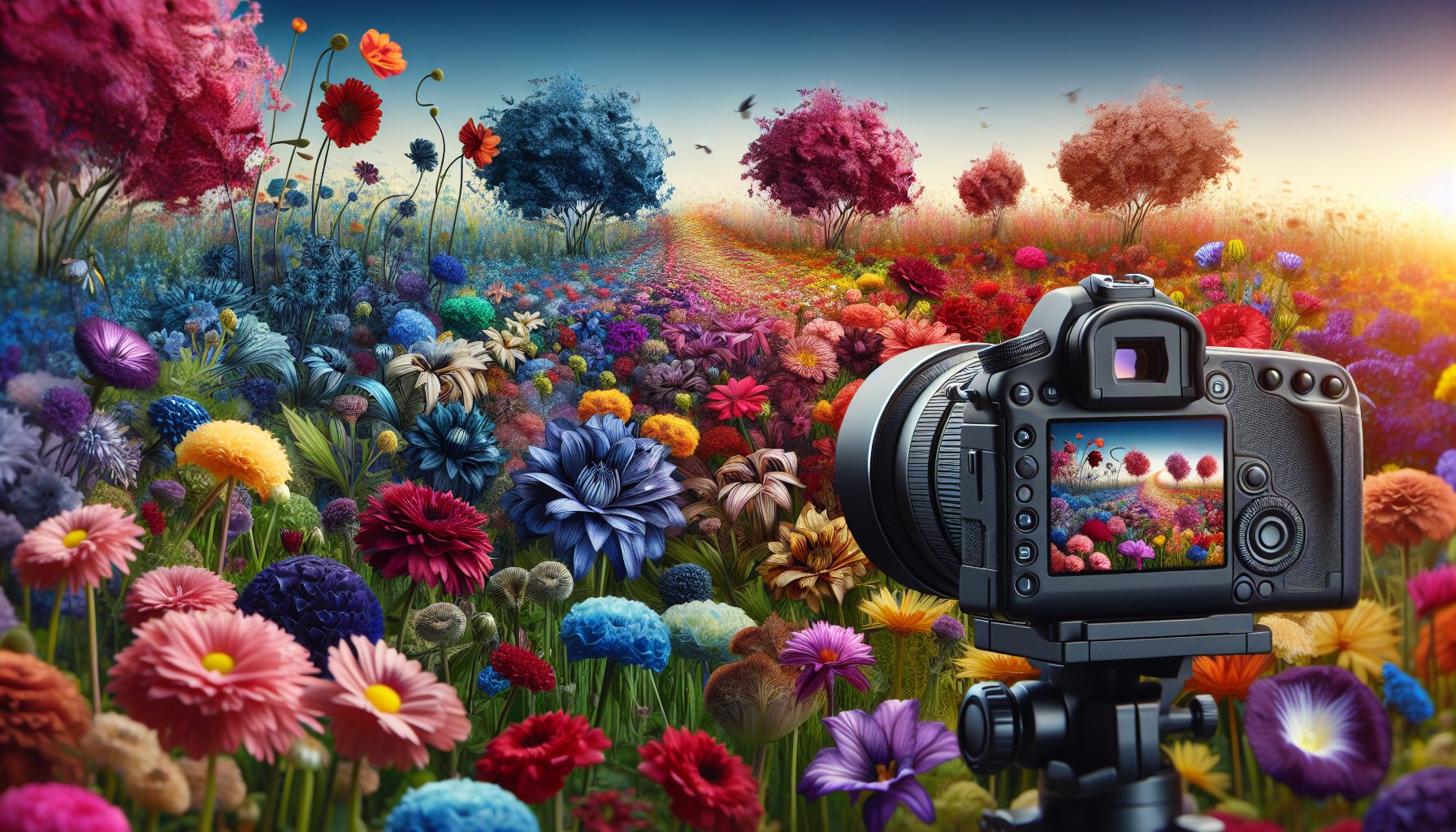 Цветы и камера: контроль через объектив