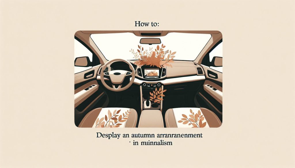 Как: Показать осеннюю композицию в машине — в минимализме