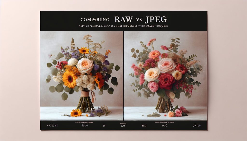 Сравнение RAW и JPEG на букетах