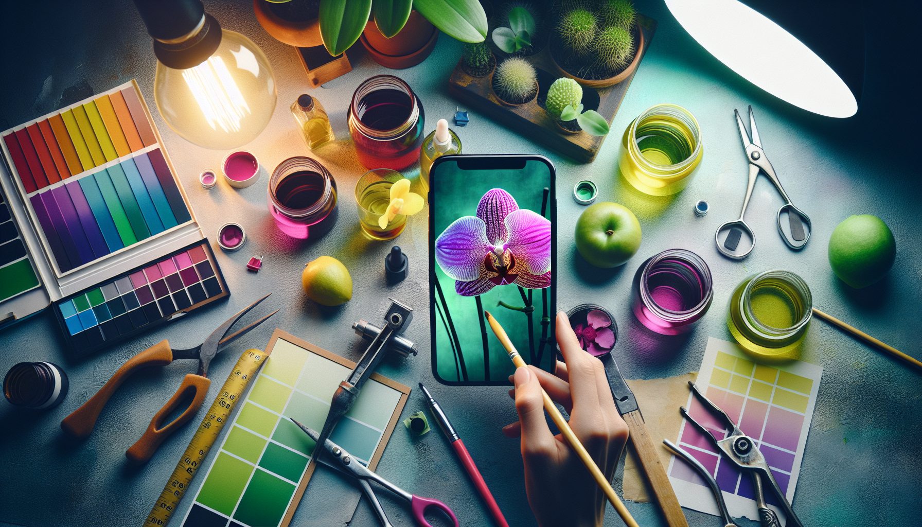 Почему мне вообще пришло в голову играть с цветом орхидеи