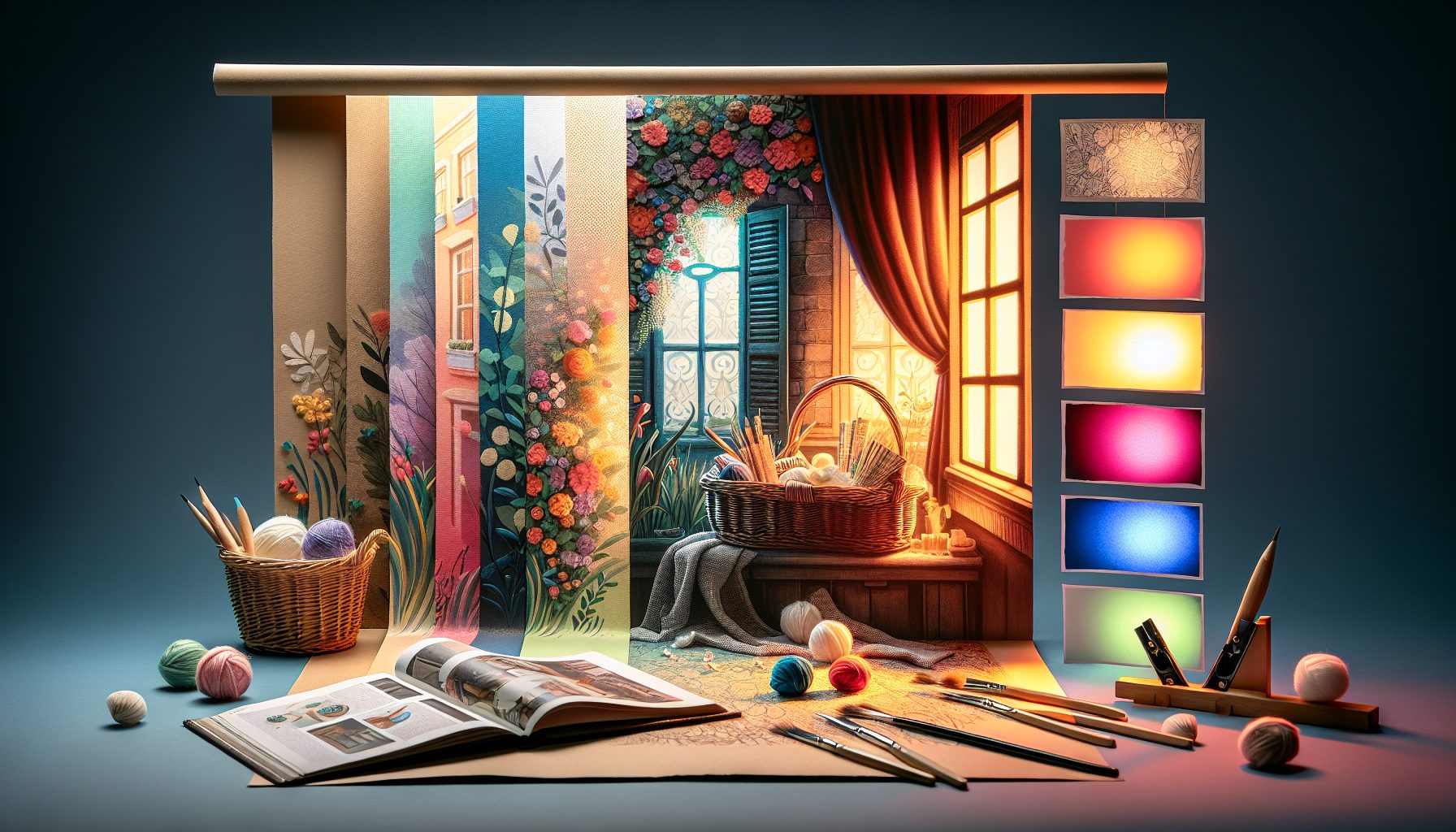 Материалы фона: от ткани до бумаги