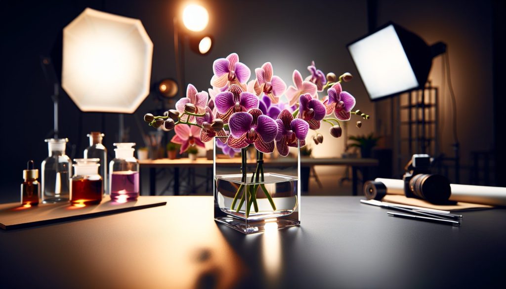Эксперимент: Подружить цвета орхидеи в студии — через стекло