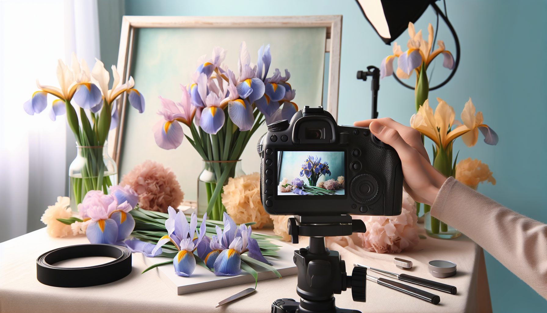 Почему я взялась передавать ирисы в пастельной гамме