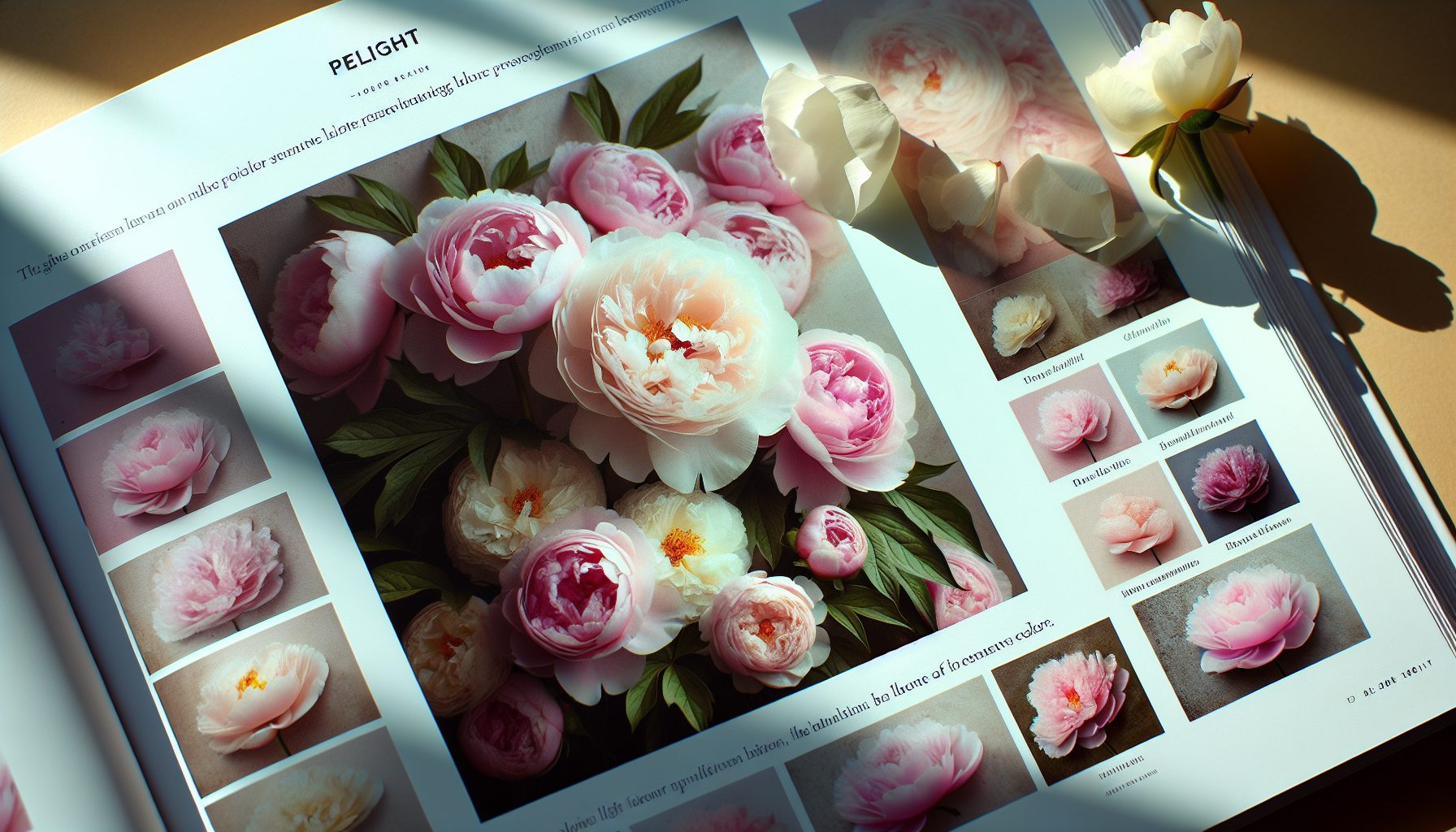 Как свет влияет на сохранение фактуры пионовидных роз