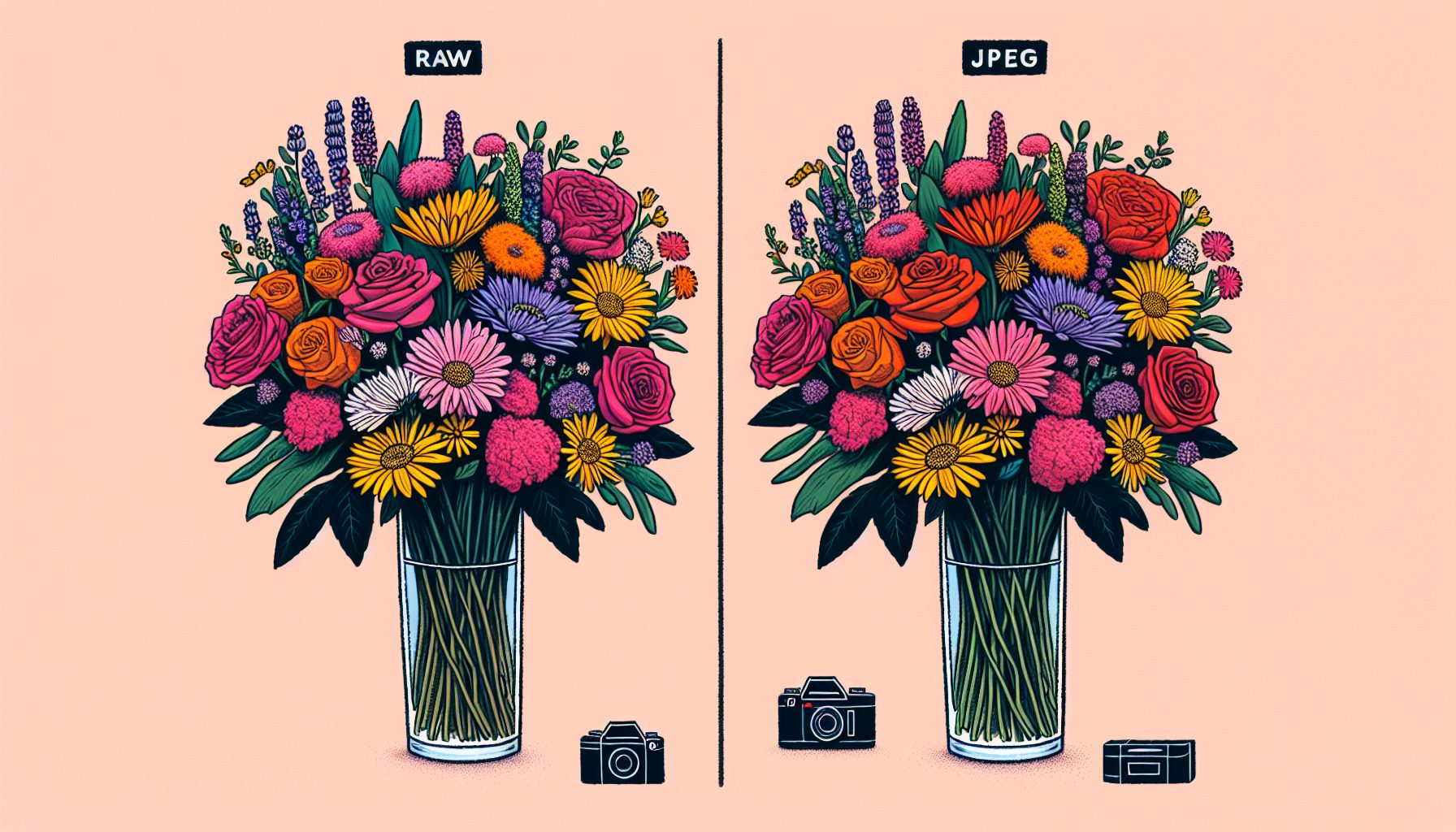 Что вообще такое RAW и JPEG в контексте съемки букетов