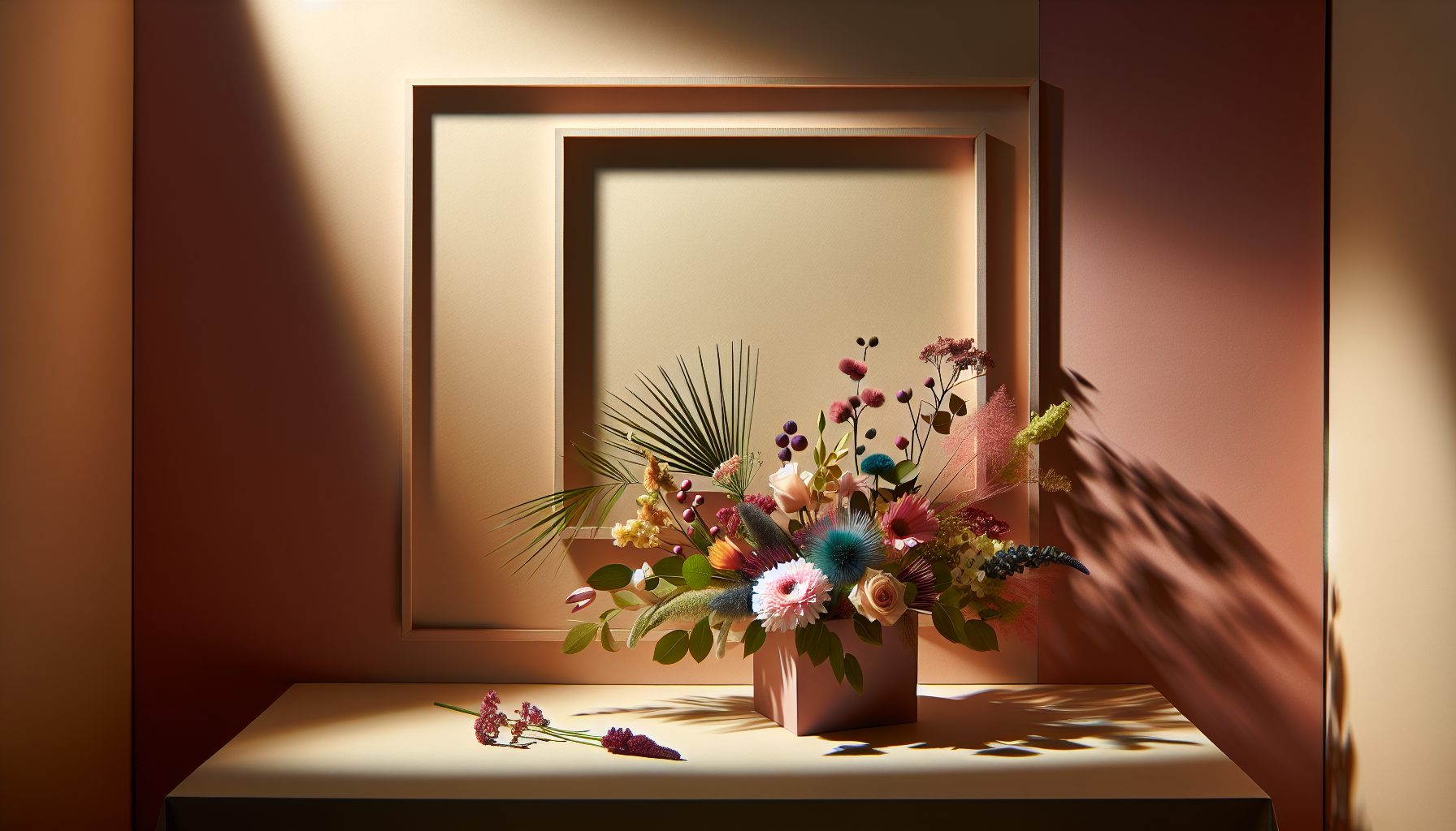 Фон, который раскрывает букет