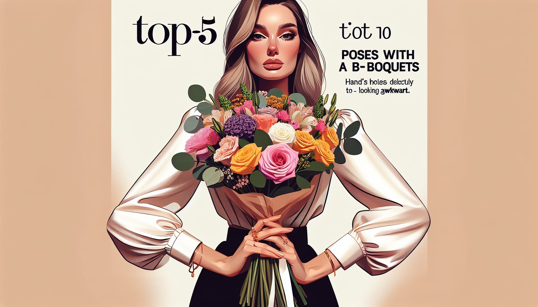 Почему позы с букетом — это целое искусство