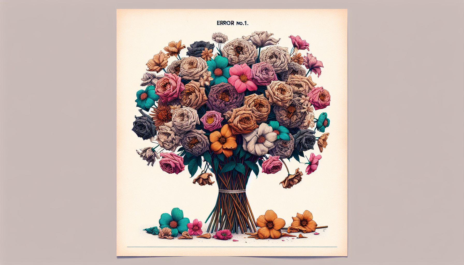 Ошибка №1. Пересушенные или переувлажненные цветы