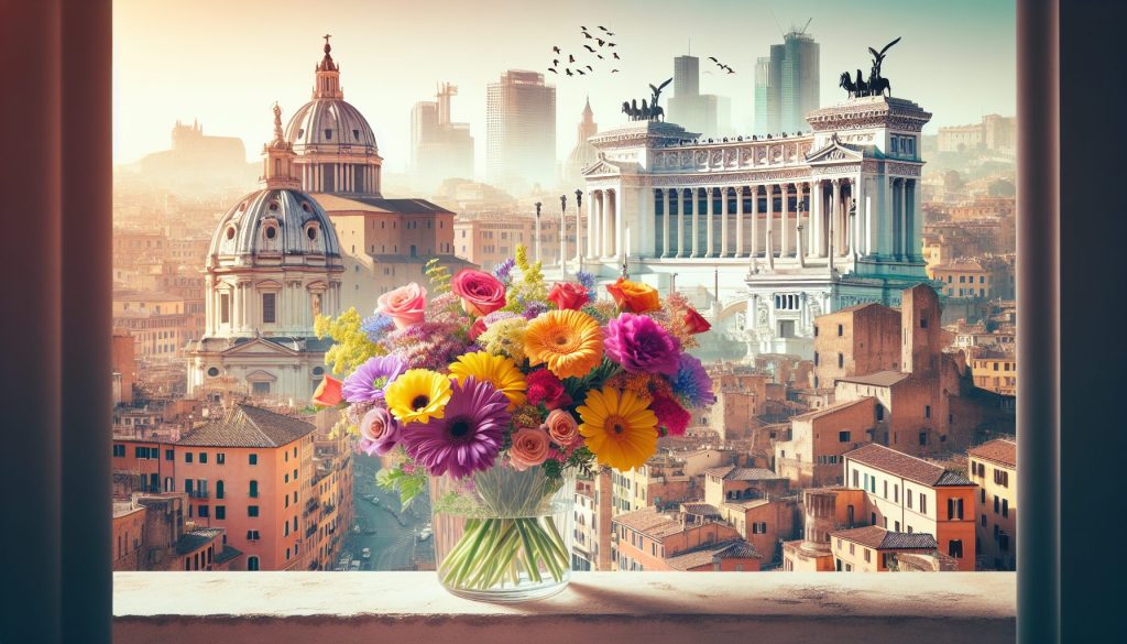 Букет и архитектура: как использовать город как фон для цветов