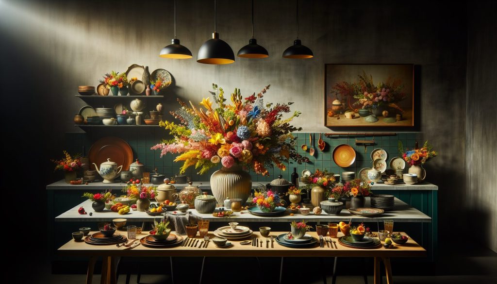 Фотосессия с букетом на кухне: как превратить обеденный стол в фотозону