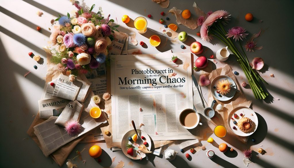 Фотобукет в стиле «утренний хаос»: как красиво снять беспорядок