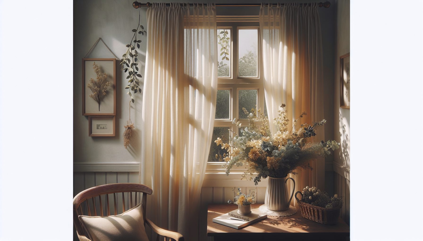 Композиция: как расположить букет на подоконнике