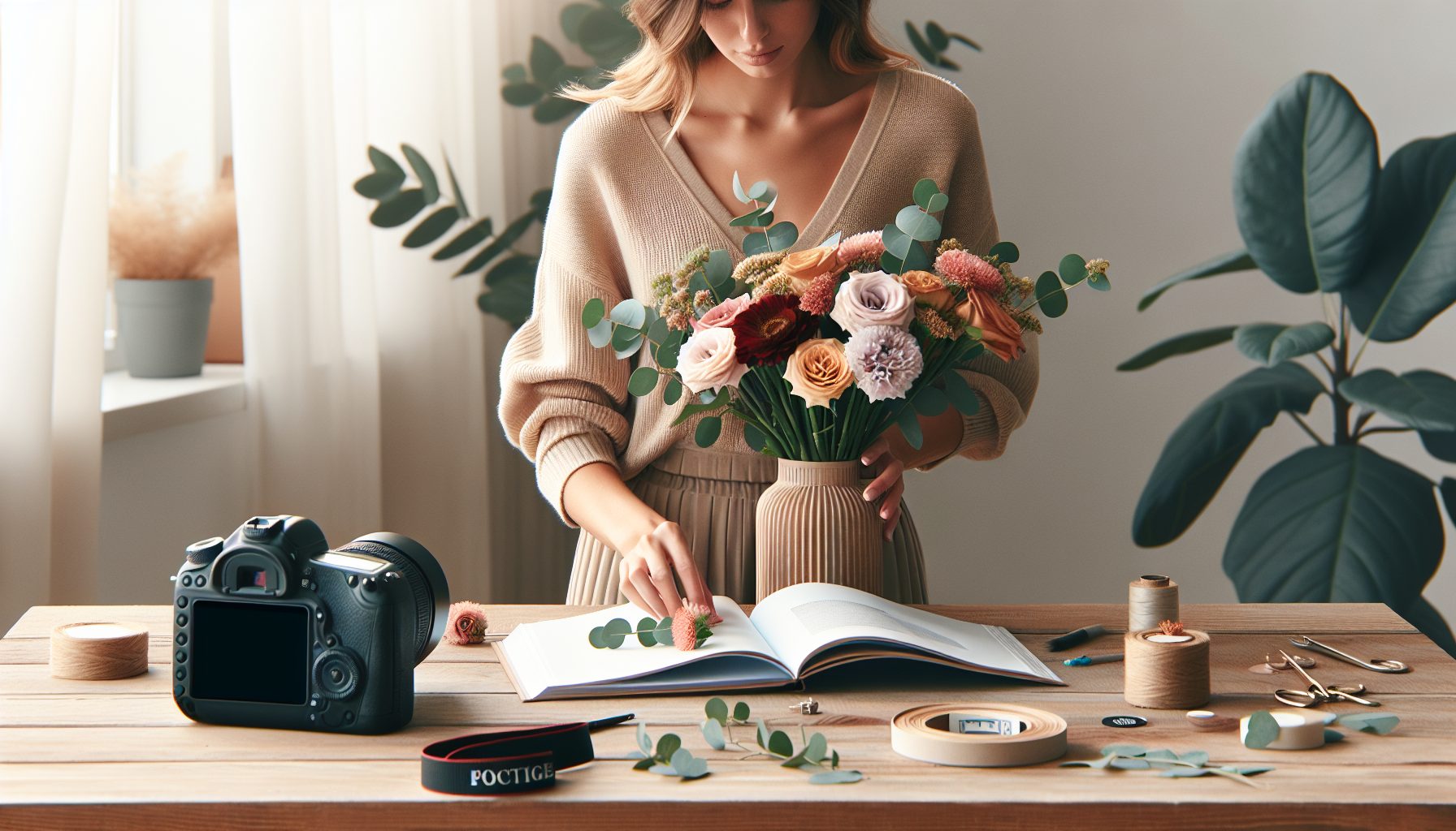 Правила ухода за букетами во время съёмок