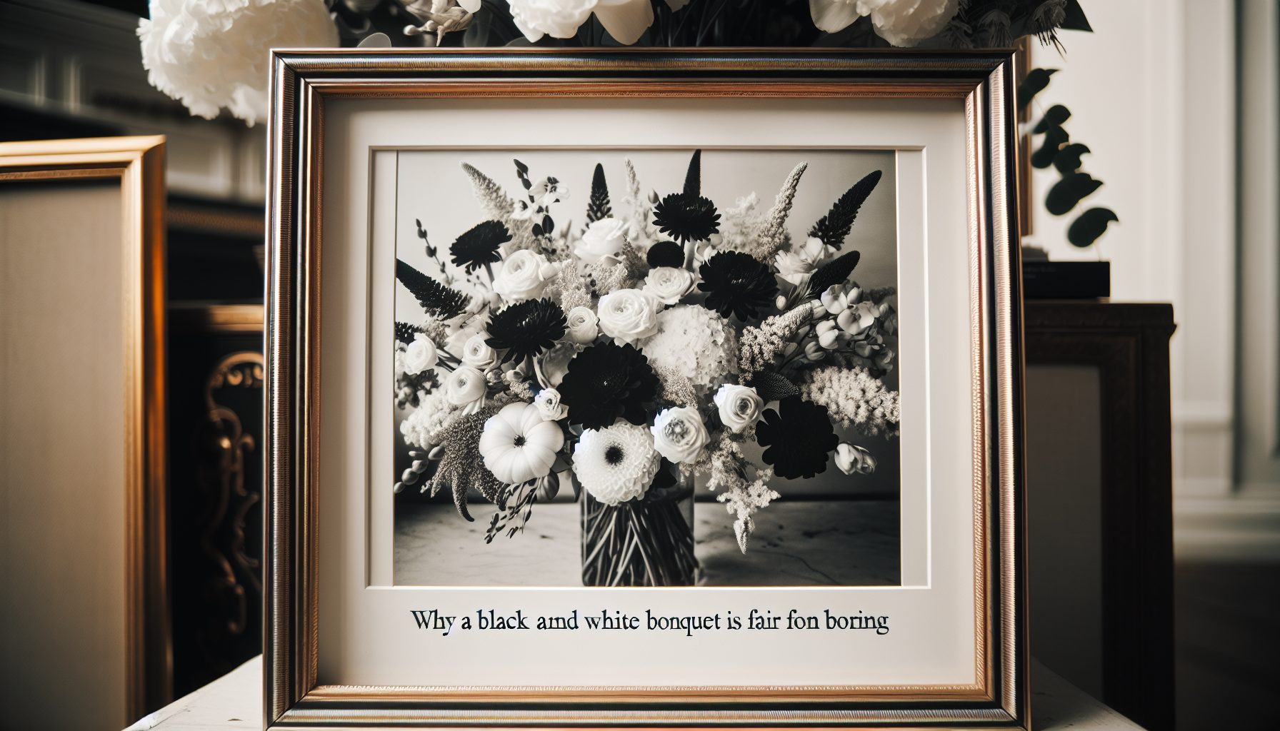 Почему черно-белый букет — вовсе не скука