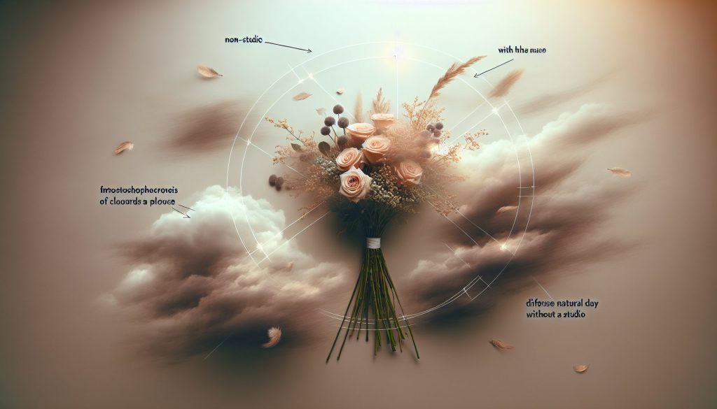 Как сделать атмосферное фото букета в пасмурный день без студии