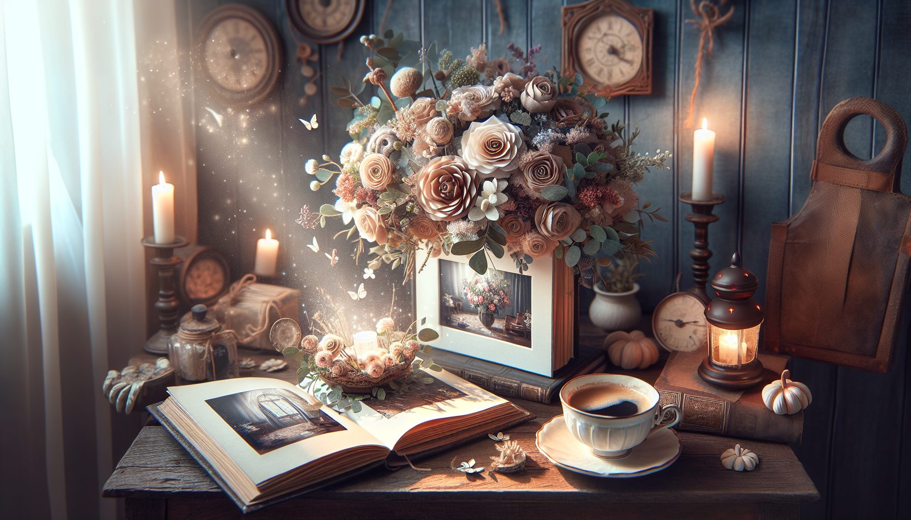 Фотобукет как центр композиции