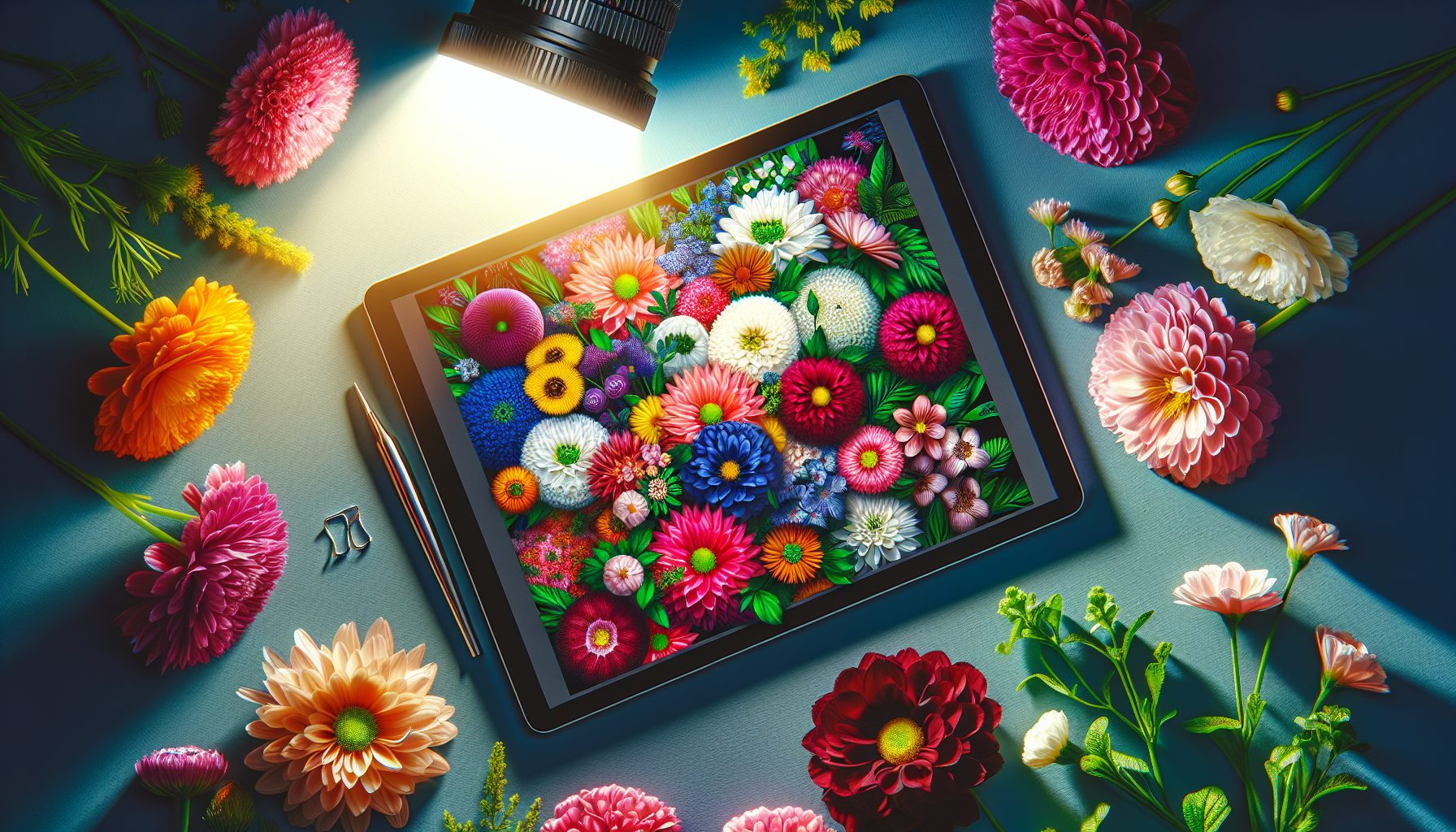 Яркий свет и контрастные цветы