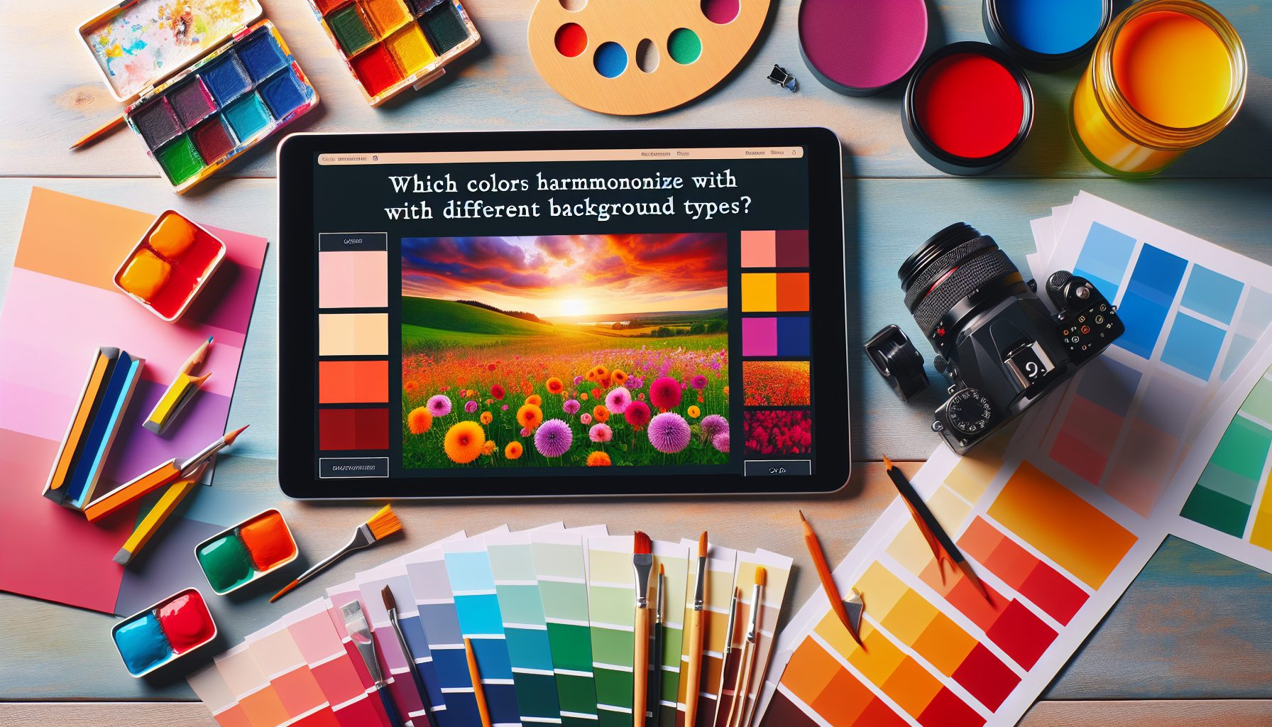 Какие цвета дружат с разными типами фона