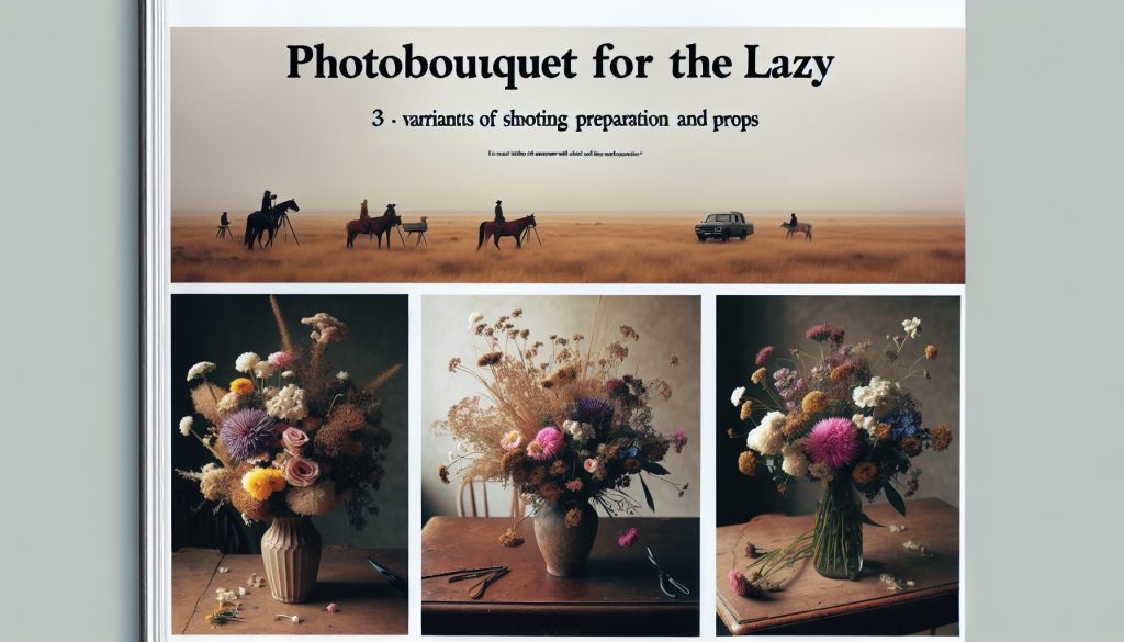 Фотобукет для ленивых: 3 варианта съёмки без подготовки и реквизита