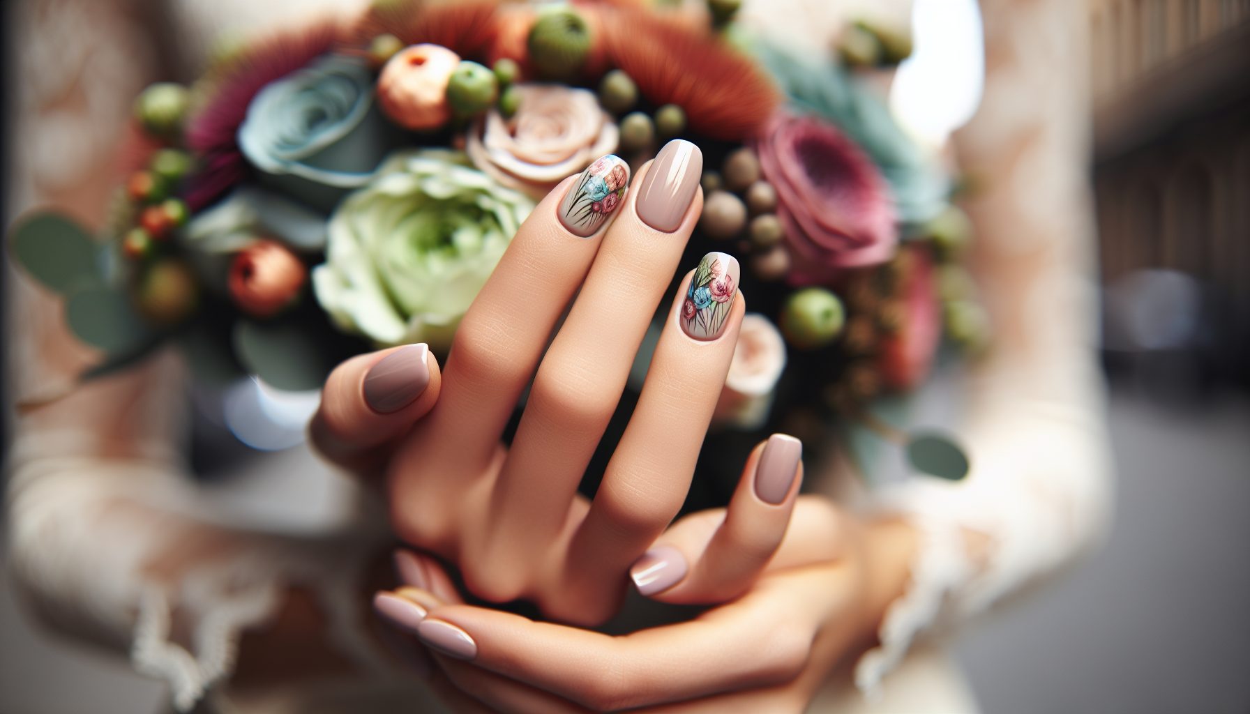 Почему маникюр важен, когда букет в объективе