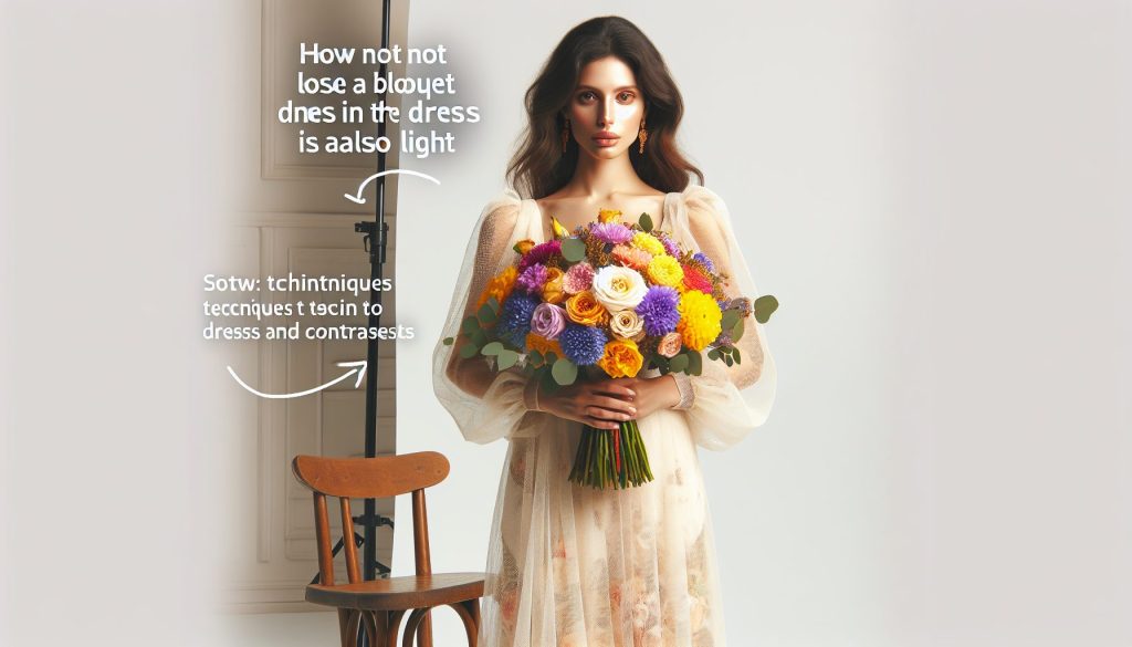Как не потерять букет в кадре, если платье тоже светлое
