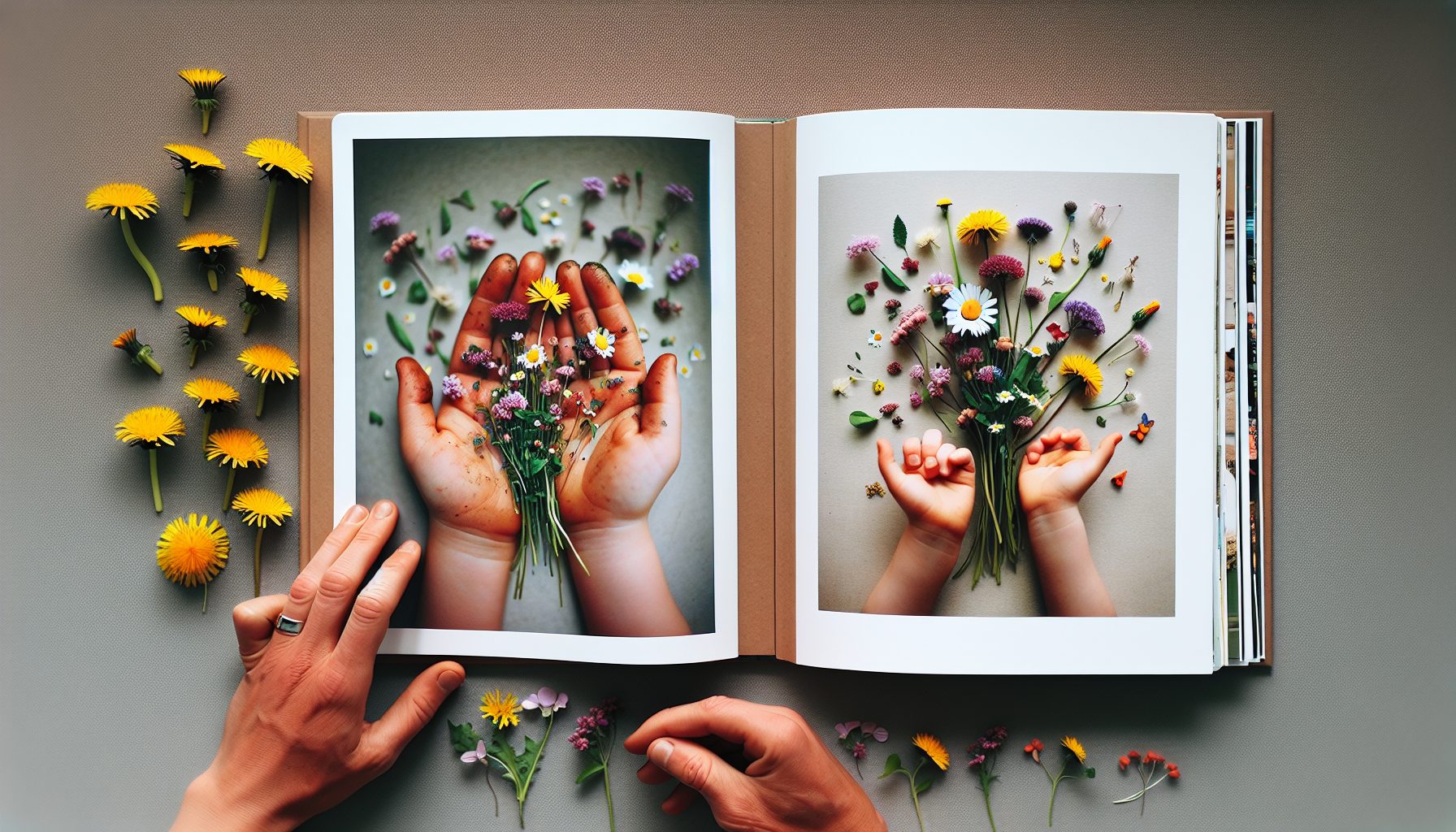 Зачем букету место в семейной фотокниге